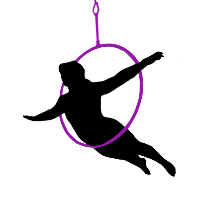 Illustration of a girl on hoop